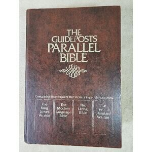 King James Version Parallel Bible Guideposts 1973 The Living Bible Printed USA